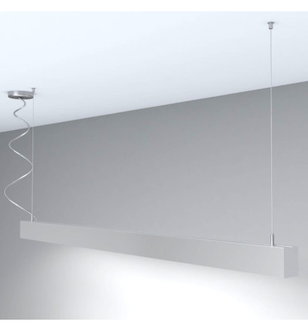 Lampada lineare Sospensione - MONACO DI BAVIERA ARGENTO - 0.5m - 1m - 1.5m - 2m - IP20