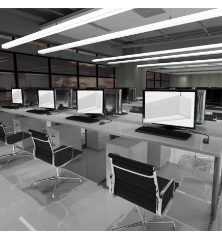 Lâmpada linear Pendente - MUNIQUE BRANCO - 0,5m - 1m - 1,5m - 2m - IP20