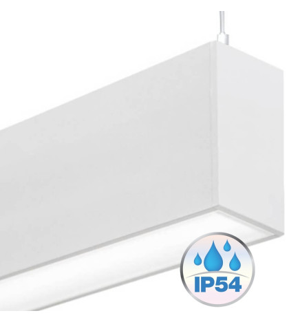 Lampada lineare Sospensione - MONACO DI BAVIERA BIANCA - 0.5m - 1m - 1.5m - 2m - IP20