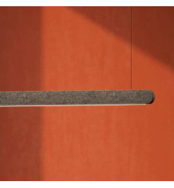 Lampada Lineare Sospensione LED - Fonoassorbente -  MUTE - 72cm - 128cm - 184cm - IP54 - Dimmerabile