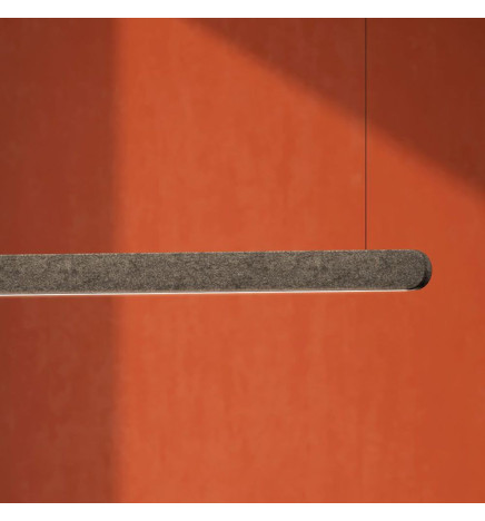 Lámpara Lineal Colgante LED - Fonoabsorbente - MUTE - 72cm - 128cm - 184cm - IP54 - Dimable