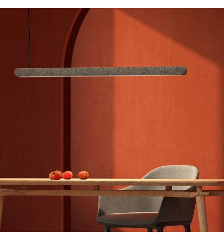 Linear Lamp Pendant LED - Sound Absorbing -  MUTE - 72cm - 128cm - 184cm - IP54 - dimmable