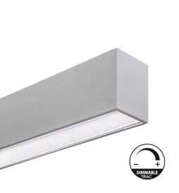 Lineare LED - Deckenaufbauleuchte - MÜNCHEN MINI SILBER - 0,5 m - 1 m - 1,5 m - 2 m - IP54