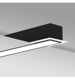 Luminária Linear LED - embutida - MOSCOU MINI PRETO - 0,5m - 1m - 1,5m - 2m - IP54