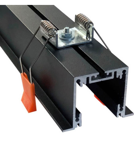 Lineare LED -  Einbau -  MOSKAU MINI SCHWARZ - 0,5 m - 1 m - 1,5 m - 2 m - IP54