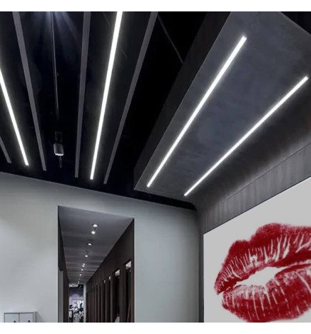 Lineare LED -  Einbau -  MOSKAU MINI WEISS - 0,5 m - 1 m - 1,5 m - 2 m - IP54