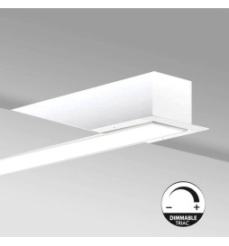 Lineaarinen valaisin - LED - upotettava  - MOSKOVA MINI VALKOINEN - 0,5 m - 1 m - 1,5 m - 2 m - IP54