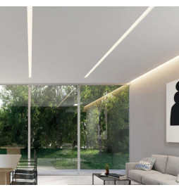 LED Linear luminaire - Recessed -  MOSCOW MINI WHITE  - 0.5m - 1m - 1.5m - 2m - IP54
