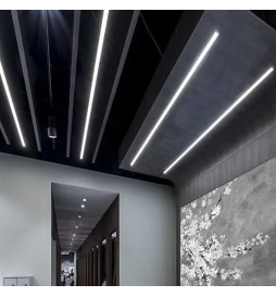 Luminaria Lineal LED - Empotrar - MOSCU MINI PLATA - 0.5m - 1m - 1,5m - 2m - IP54