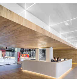 LED Linear luminaire - Recessed -  MOSCOW MINI SILVER- 0.5m - 1m - 1.5m - 2m - IP54