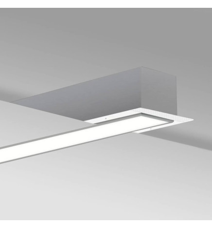 Luminaria Lineal LED - Empotrar - MOSCU MINI PLATA - 0.5m - 1m - 1,5m - 2m - IP54