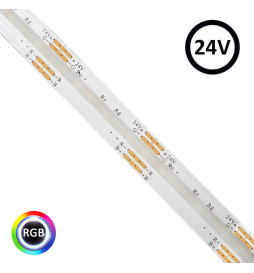 LED Nauha 24V RGB 5m COB 15W/M - Sisätilojen värilliset valot