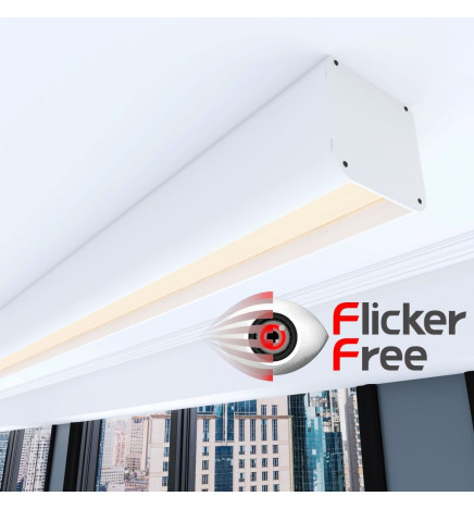 Lineare LED - Deckenaufbauleuchte - ANTONIUS Weiß - 0,5 m - 1m - 1,5m - 2m