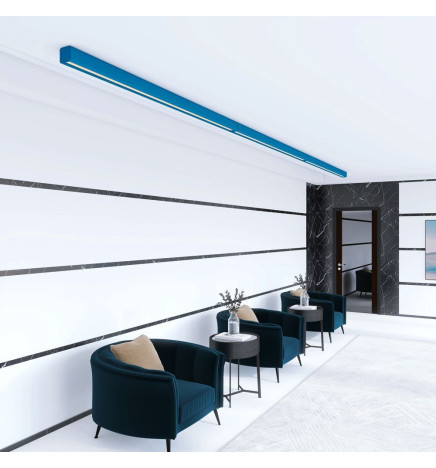 Lineare LED - Deckenaufbauleuchte - ANTONIUS Azurblau - 0,5 m - 1m - 1,5m - 2m