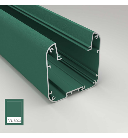 Lineare LED - Deckenaufbauleuchte - ANTONIUS Patinagrün - 0,5 m - 1m - 1,5m - 2m