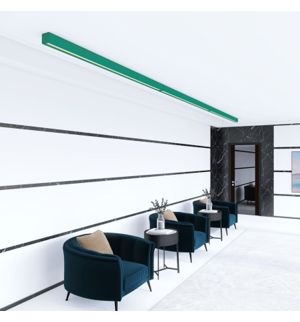 Lineær lampe - overflatetak - ANTHONY patinagrønn - 0,5m - 1m - 1,5m - 2m