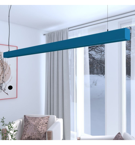 Linear Lamp Pendant LED - ANTHONY AZURE BLUE- 0.5m - 1m - 1.5m - 2m