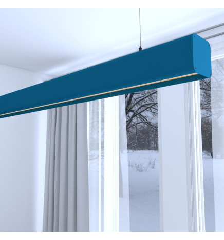 Linear Lamp Pendant LED - ANTHONY AZURE BLUE- 0.5m - 1m - 1.5m - 2m
