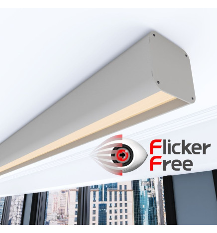 Régua Linear LED - ANTONIO Cinzento-pedra - 0,5m - 1m - 1,5m - 2m