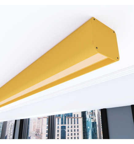 Lineare LED - Deckenaufbauleuchte - ANTONIUS Pastellgelb - 0,5 m - 1m - 1,5m - 2m