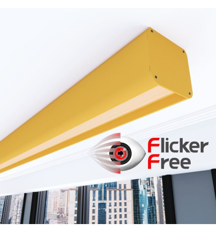 Linear LED Batten - ANTHONY pastel yellow- 0.5m - 1m - 1.5m - 2m