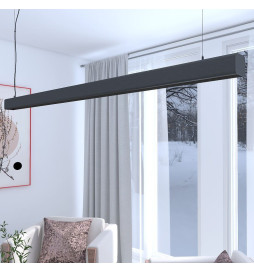 Linjär lampa LED - hängande - ANTHONY Svart - 0,5 m - 1m - 1,5m - 2m