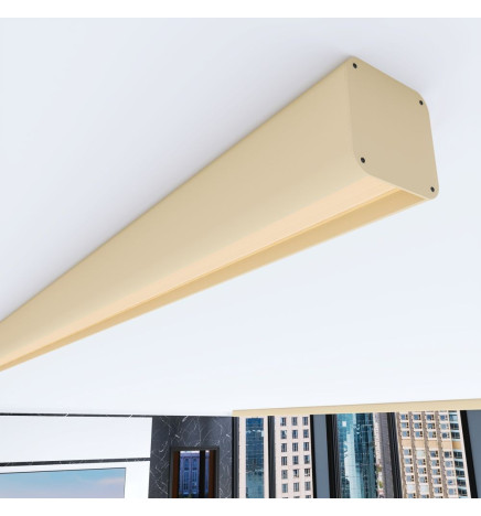 Lineare LED - Deckenaufbauleuchte - ANTONIUS Elfenbein - 0,5 m - 1m - 1,5m - 2m