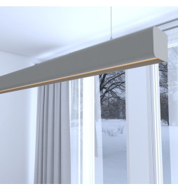 Linjär lampa LED - hängande - ANTHONY stengrå - 0,5 m - 1m - 1,5m - 2m