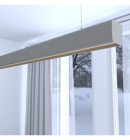 Lineær lampe LED - vedhæng - ANTHONY stengrå - 0,5 m - 1m - 1,5m - 2m