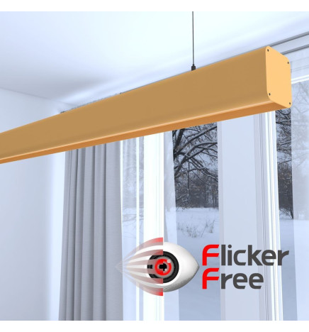 Linjär lampa LED - hängande - ANTHONY stengrå - 0,5 m - 1m - 1,5m - 2m