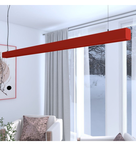 Lâmpada Linear Pendente LED - ANTONIO Amarelo pastel - 0,5m - 1m - 1,5m - 2m