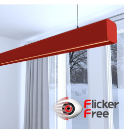 Lampe Linéaire Suspension LED - ANTOINE Jaune pastel- 0,5m - 1m - 1,5m - 2m