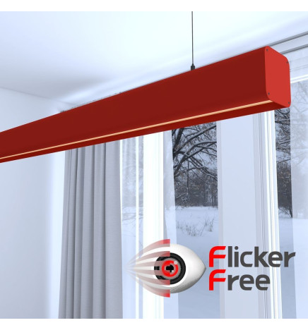 Lampada lineare Sospensione LED - ANTONIO Giallo pastello- 0.5m - 1m - 1.5m - 2m