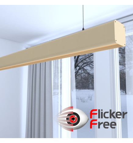 Lampe Linéaire Suspension LED - ANTOINE Ivoire - 0,5m - 1m - 1,5m - 2m