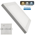 MOSS hvid firkantet loftslampe 18W justerbar downlight - CCT