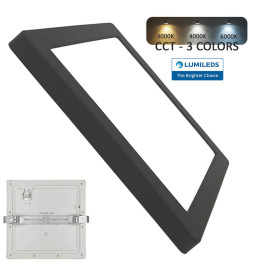 MOSS 18W Square Black Deckenleuchte Adjustable Downlight - CCT