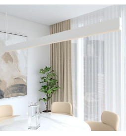 Lâmpada Linear Pendente LED - LOLA Branco - 0,5m - 1m - 1,5m - 2m