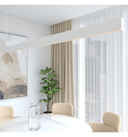 Lámpara Lineal Colgante LED - LOLA Blanco - 0.5m - 1m - 1,5m - 2m