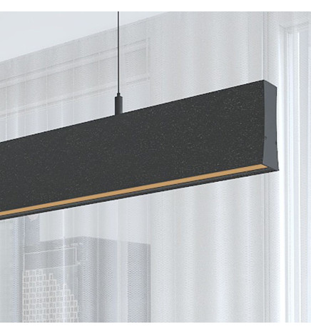 Lineaarinen lamppu LED - riipus -LOLA Musta - 0,5 m - 1m - 1,5m - 2m