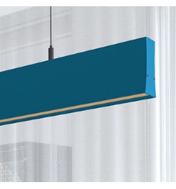 Lineær lampe LED - vedhæng - LOLA azurblå - 0,5 m - 1m - 1,5m - 2m