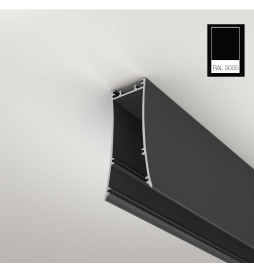 Régua Linear  LED - LOLA Preto - 0,5m - 1m - 1,5m - 2m