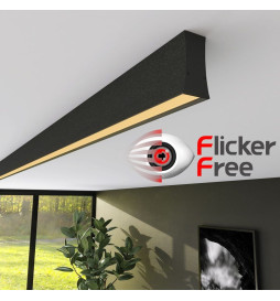 Regleta Lineal Colgante LED - LOLA Negro - 0.5m - 1m - 1,5m - 2m