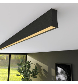 Régua Linear  LED - LOLA Preto - 0,5m - 1m - 1,5m - 2m