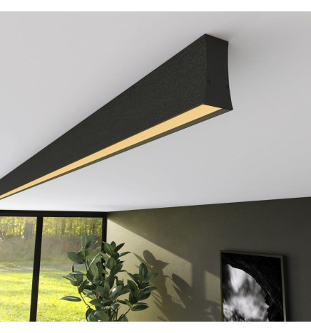 Linear LED Batten - LOLA black - 0.5m - 1m - 1.5m - 2m