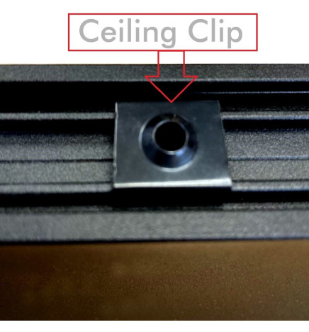 Lineare LED - Deckenaufbauleuchte - LOLA Azurblau - 0,5 m - 1m - 1,5m - 2m