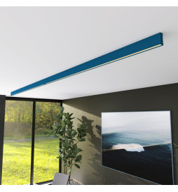 Regleta Lineal Colgante LED - LOLA Azul Azur - 0.5m - 1m - 1,5m - 2m