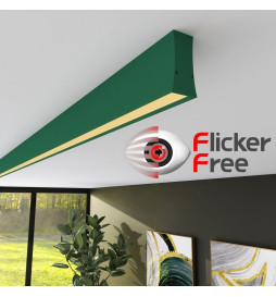 Régua Linear  LED - LOLA Verde pátina- 0,5m - 1m - 1,5m - 2m