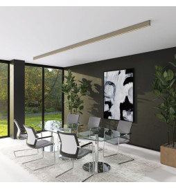 Lineare LED - Deckenaufbauleuchte - LOLA steingrau- 0,5 m - 1m - 1,5m - 2m