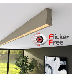 Regleta Lineal Colgante LED - LOLA Gris Piedra - 0.5m - 1m - 1,5m - 2m