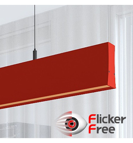 Lâmpada Linear Pendente LED - LOLA Amarelo pastel - 0,5m - 1m - 1,5m - 2m